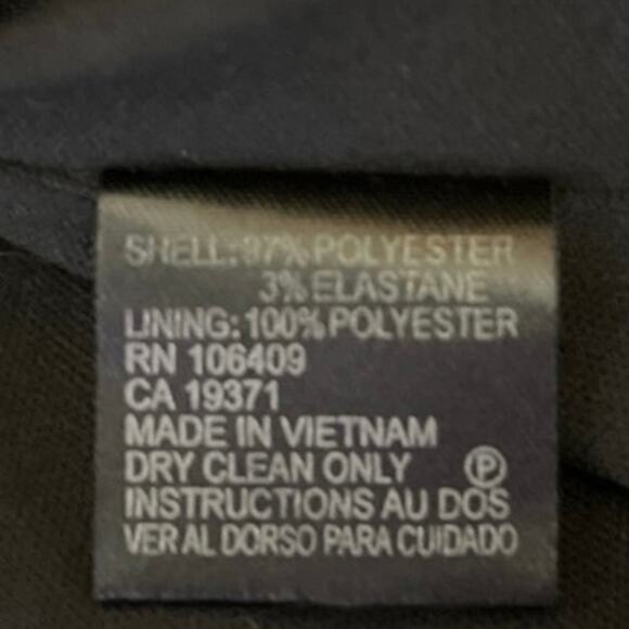 Tahari Women's Black Scalloped Short Sleeve Mini Career Shirt Shift Dress Size 4 - Picture 5 of 5